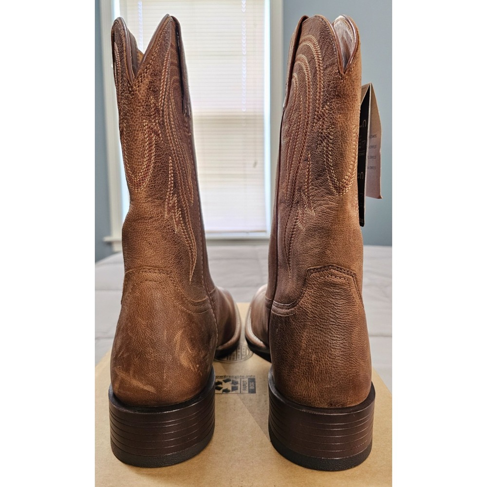 Ariat® (Men's 9.5 D) Plano™ Western Square Toe Cowboy Boot in Woody Tan - $240 - Picture 6 of 12